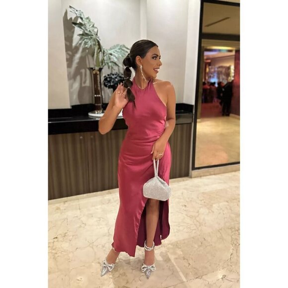 MACH & MACH Double Crystal Bow Pointed Toe 100mm Pump in Glitter Size EU 39/US 9 - Picture 14 of 14